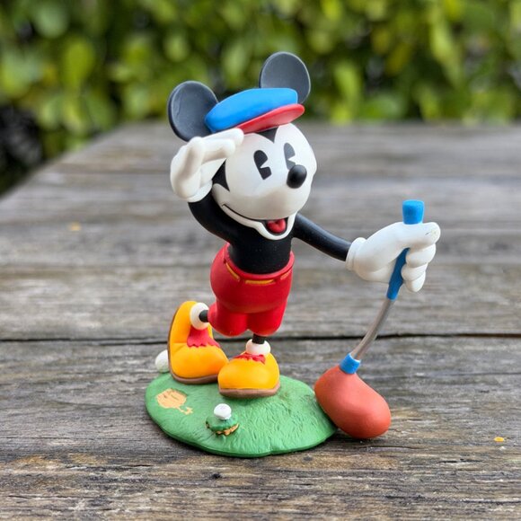 Lot of 4 DISNEY Hallmark MICKEY Mouse Christmas ornaments Golf Graduation Lights - Picture 10 of 16